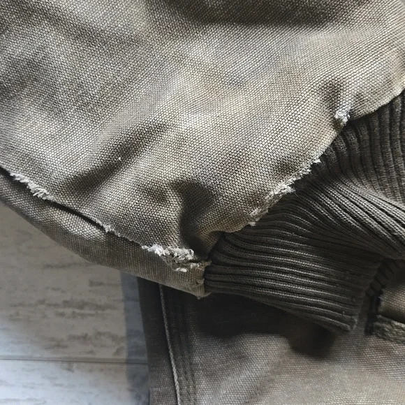 L.L. Bean Vintage Mens Size Large Tall Katahdin Iron Works Bomber Work Jacket LT - Picture 5 of 12